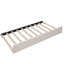 Lit plateforme tapissier grand avec lit simple et gigogne beige-553154175