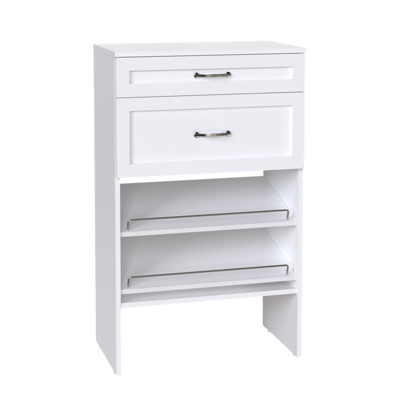 SuiteSymphony Base Unit With Drawers & Shoe Shelves, White