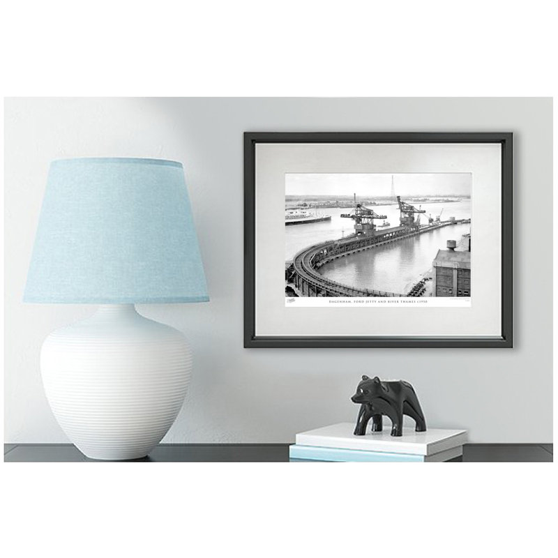 Dagenham, Ford Jetty And River Thames C1950 by Francis Frith - Single Picture Frame Print, 28cm H x 36cm W x 2.3cm D