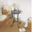 Table d'appoint de patio avec tablette-130564067