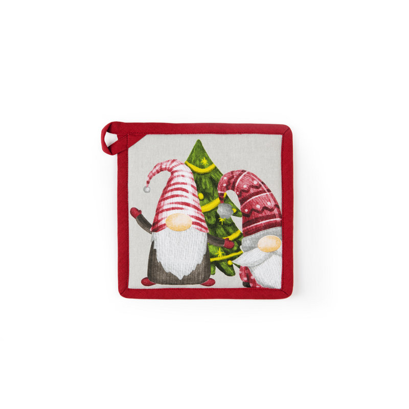 Excelsa Gnomo Friends Cotton Potholder