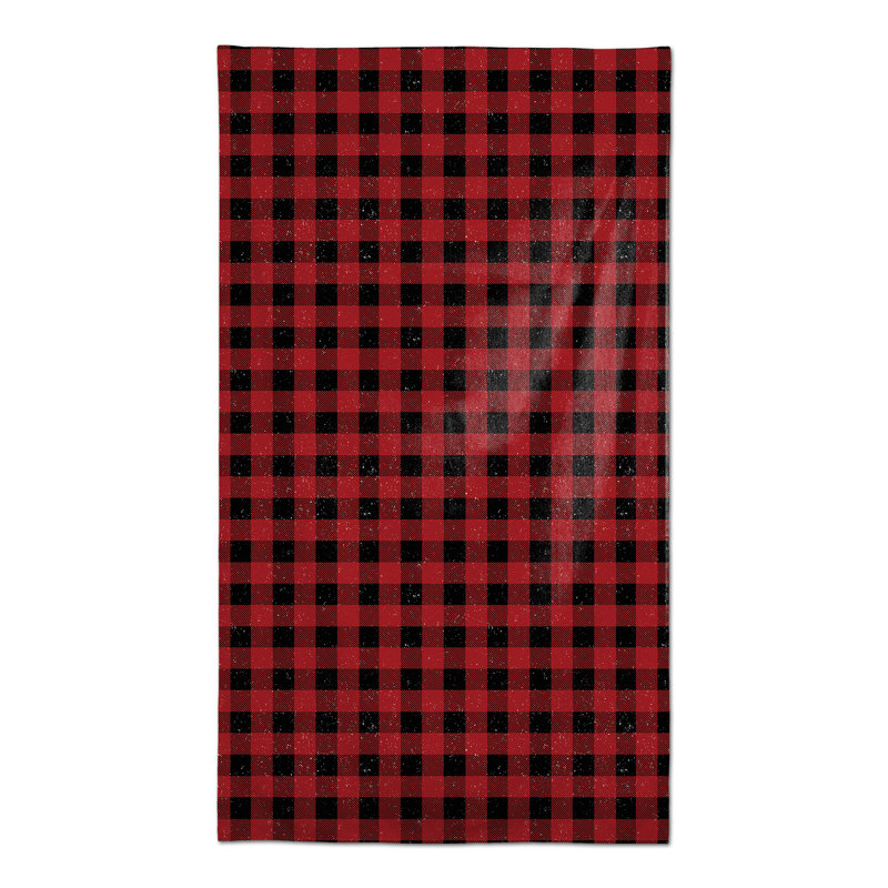 Red Black Buffalo Check Tablecloth