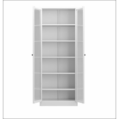 Metal Kitchen Pantry Cabinet - 72" Tall Storage with 5 Adjustable Shelves,Freestanding Cabinet for Kitchen/Pantry/Bathroom