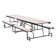 NPS 12' Rectangle Mobile Table with Benches. Grey Nebula