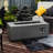 42Inch Rectangular Fire Table For Outdoor - Propane Fueled, Efficient Heating, Adjustable Flame Intensity, High , Space Utilizing, Easy To Clean And Maintain, With Glass Wind Guard Steel Made,