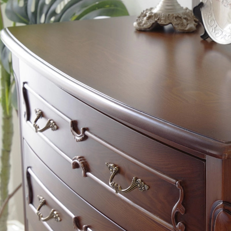 Armoire d'appoint en bois manufacturé brun foncé