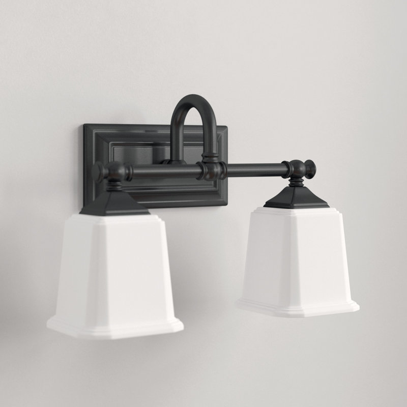 Bima 2 - Light Dimmable Vanity Light, White, Earth Black