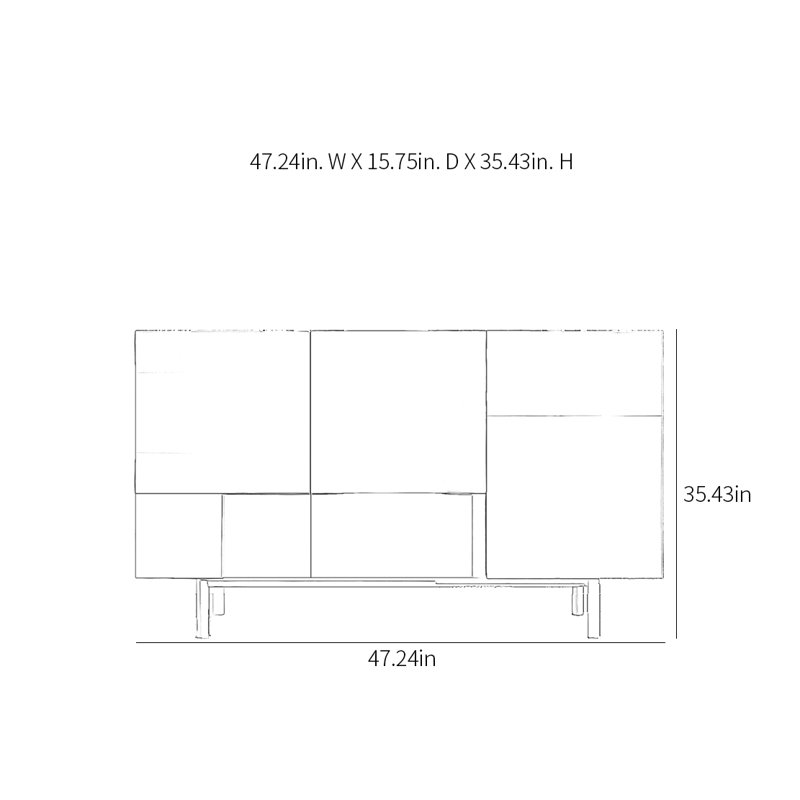 Modern Light Luxury Sideboard Cabinet