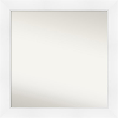 Sloped Non-Beveled Framed Wall Mirror