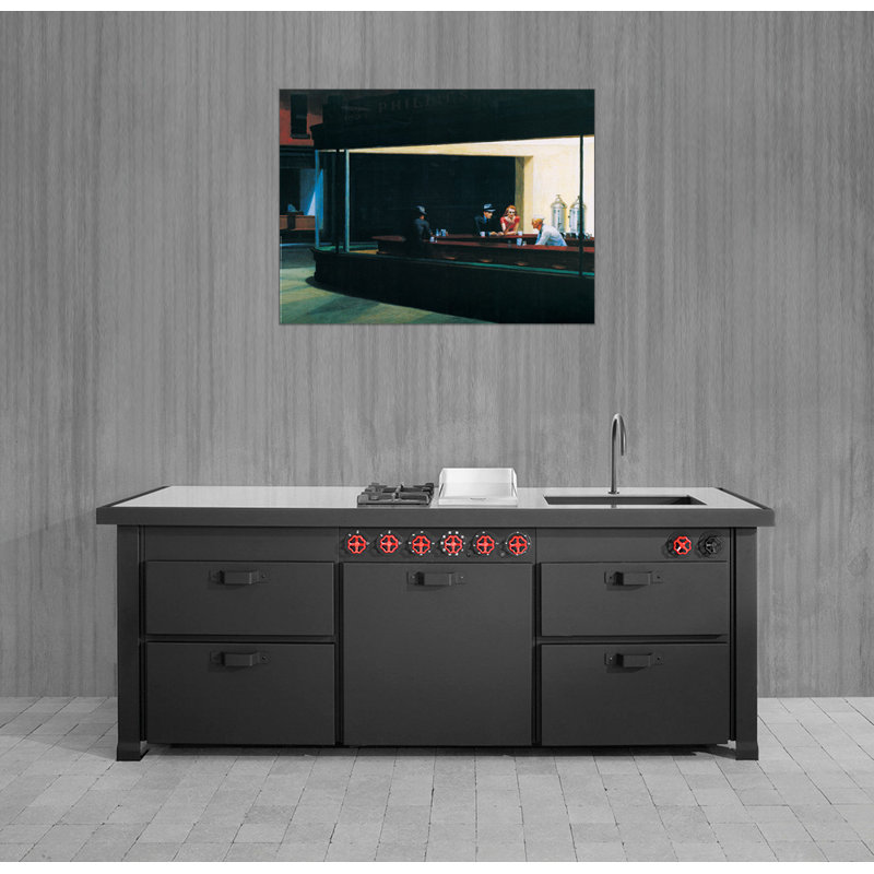 Edward Hopper - Print on Wood, 60 cm H x 80 cm W
