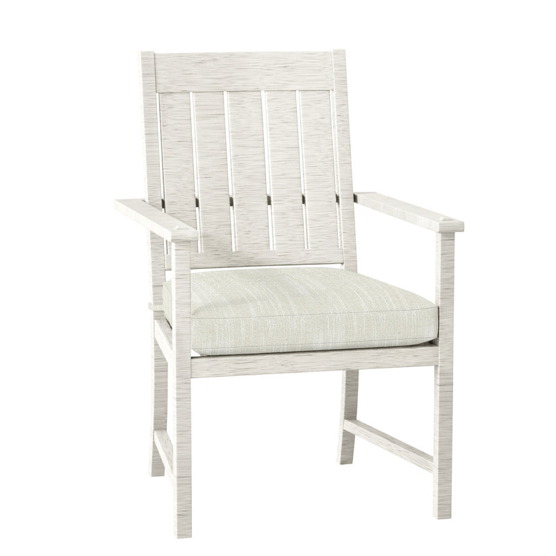 Chaise avec accoudoirs Croquet - gris ardoise, Pas de soudure, Gris ardoise, Rollo crème