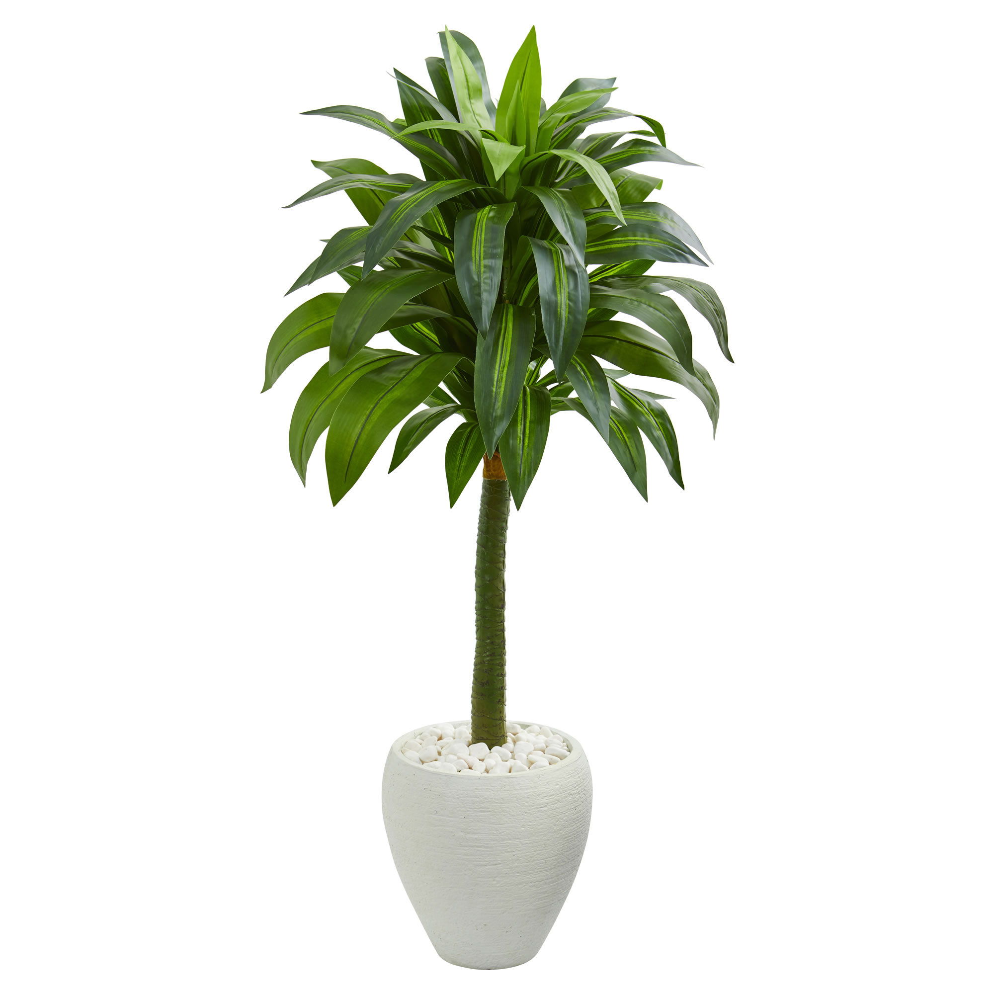 Ivy Bronx 52'' Faux Dracaena Tree in Earthenware Pot & Reviews | Wayfair