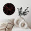 Cadran de l'horloge rouge