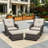 Netta 4-Piece Rattan Outdoor Seating Group with Cushions-1955083466