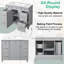 Meuble-lavabo 36 po avec lavabo en céramique, structure en bois massif, portes à fermeture en douceur-1244253591