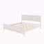 Lit plateforme en bois de style Mid-Century avec tête de lit et lattes en bois, aucun sommier nécessaire-895931710-895931700