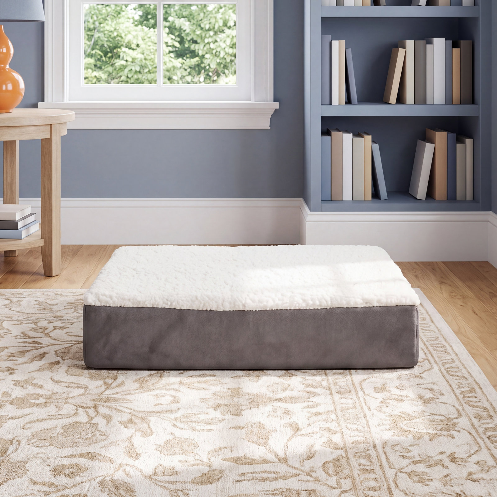 PETMAKER Orthopedic Memory Foam Crate Mat, Small (4" H x 20" W x 15" D), Gray