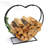 Deran 21.5'' W Metal Heart Shaped Firewood Log Rack