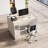 Okeysen Modular 2 Person Bar Height Benching Workstation with Storage & Outlets, Stand Up Desk For Office