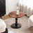 23.6" Solid Wood Top Round End Table