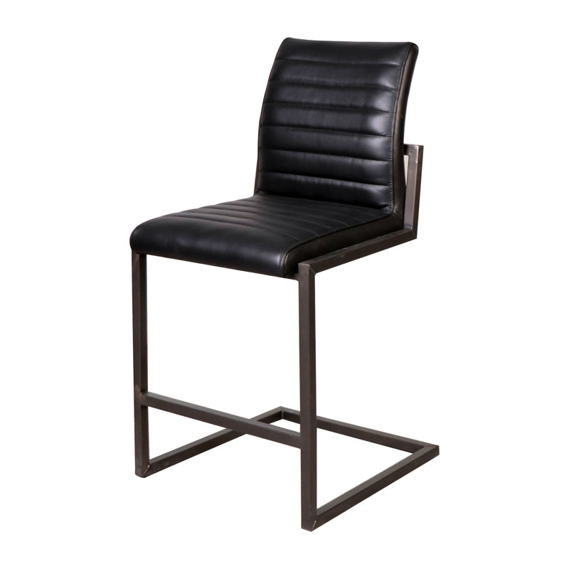 Tabouret de bar et de comptoir Doxie, Tabouret de comptoir (siège d’une hauteur de 24, Noir