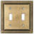 Hammered 2-Gang Toggle Light Switch Wall Plate-41007959