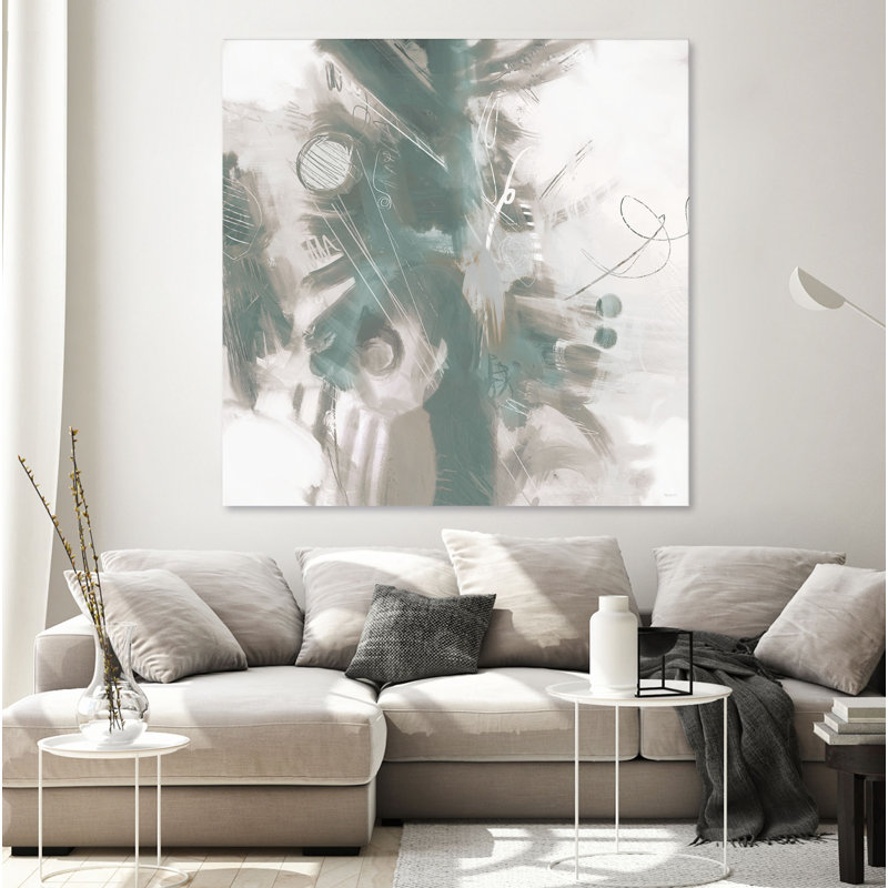 «Down the River Abstract II» par Dan Meneely, reproduction d'art sur toile tendue, H 72 po x l 72 po x P 1,5 po