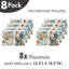 Ensemble de 8 tapis de table East Urban Home Farmhouse