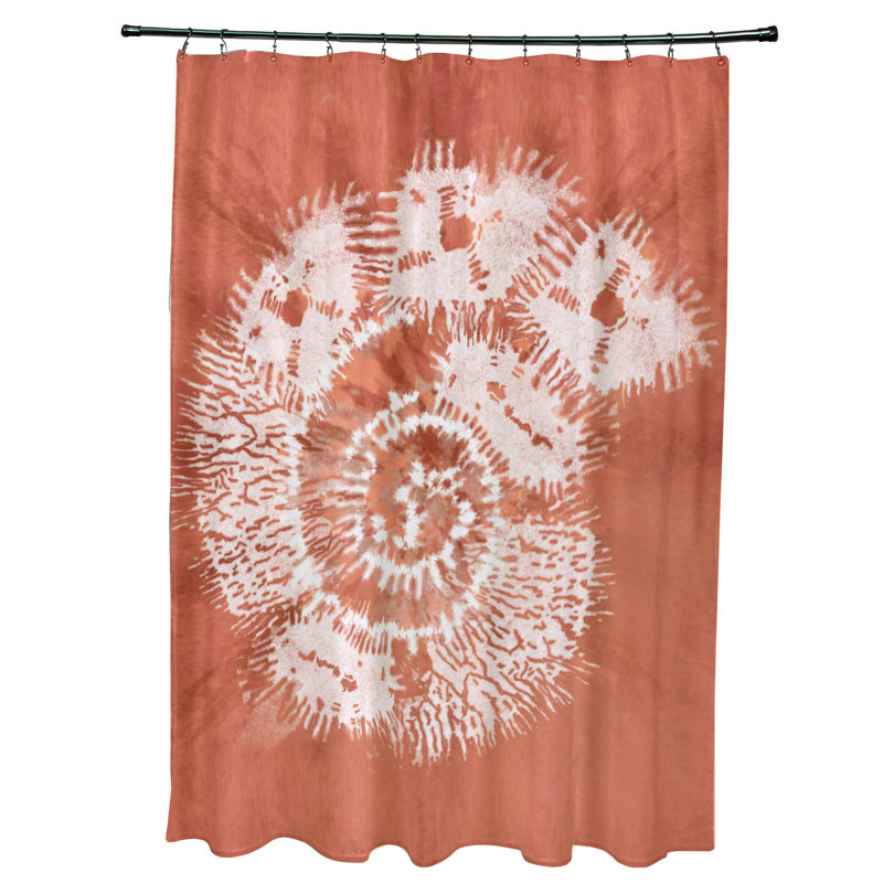 Rideau de douche simple Vietnam, Orange