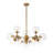 Bold Modern 13-Light Cluster Clear Glass Chandelier