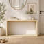 Console rectangulaire en placage de bois massif-212909979