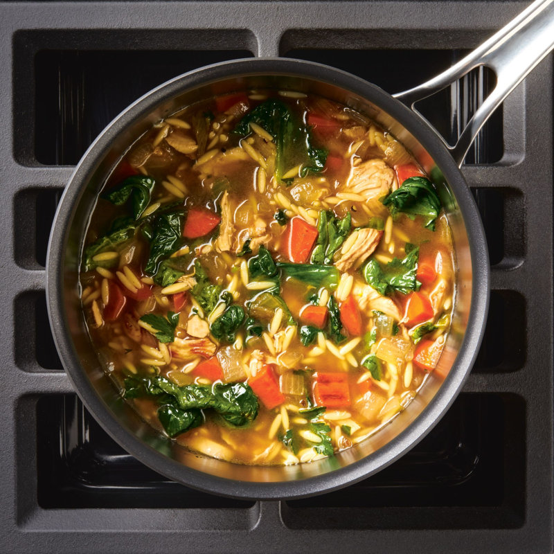 Anolon X Hybrid Cookware Nonstick Saucepan with Lid, 3-Quart
