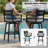 3-Piece Aluminum Outdoor Swivel Bar Set with 30" Seat Height Stools-389745934