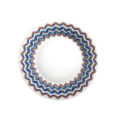 Missoni Dessert Plates ZIG ZAG Set Of 6 Jarris 156 Diam. 8.5"