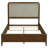 Lilya 57-inch Upholstered Queen Panel Bed Walnut-107134191
