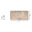 Carreau de porcelaine mate pour le sol et le mur en travertin Alcazar 12 x 24-36946563