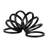 Decorative Metal Ring Object for Home Decor Sculpture - Modern Abstract Figurine for Stylish Decorations in the Living Room - Black-291613408