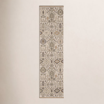 Abena Ivory Gold Oriental Wool Rug