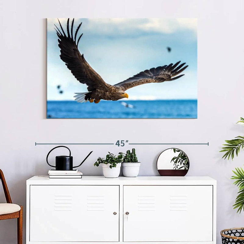 Eagle In Flight, 26" H x 39" W