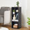 4-Layer Irregular Open Shelf Bookcase