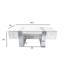 Bureau de direction Nero avec plateau en verre - Laque blanche-1096946863