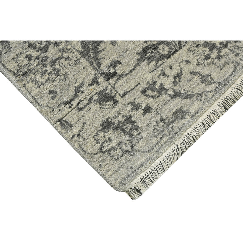One-of-a-Kind Runner 2'6" x 12' Area Rug in Silver/Black