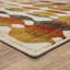 Tapis abstrait moderne à motif gingembre acoustique-61240636