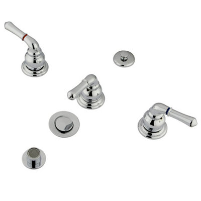 Robinet de bidet espacé vertical