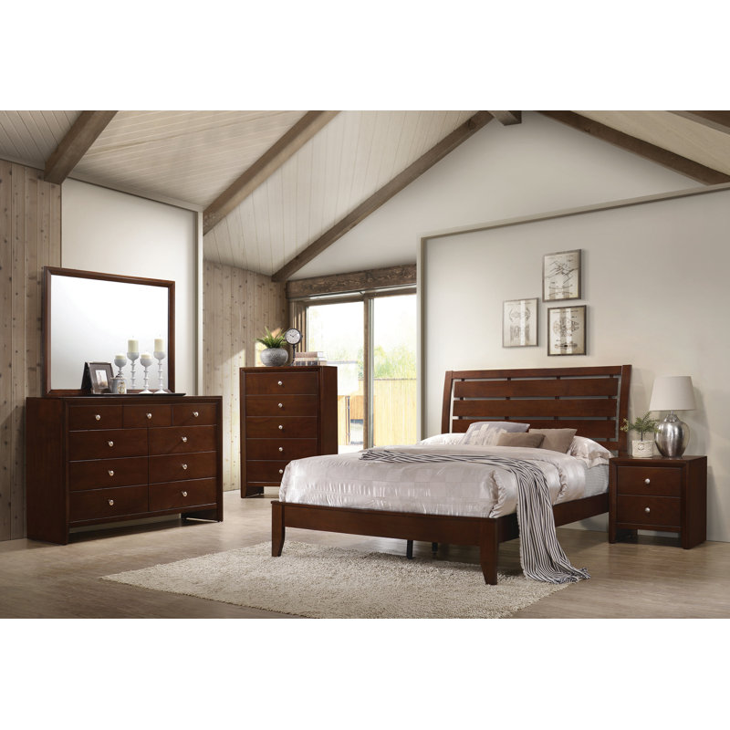 Adoncia Solid Wood Slat Bed