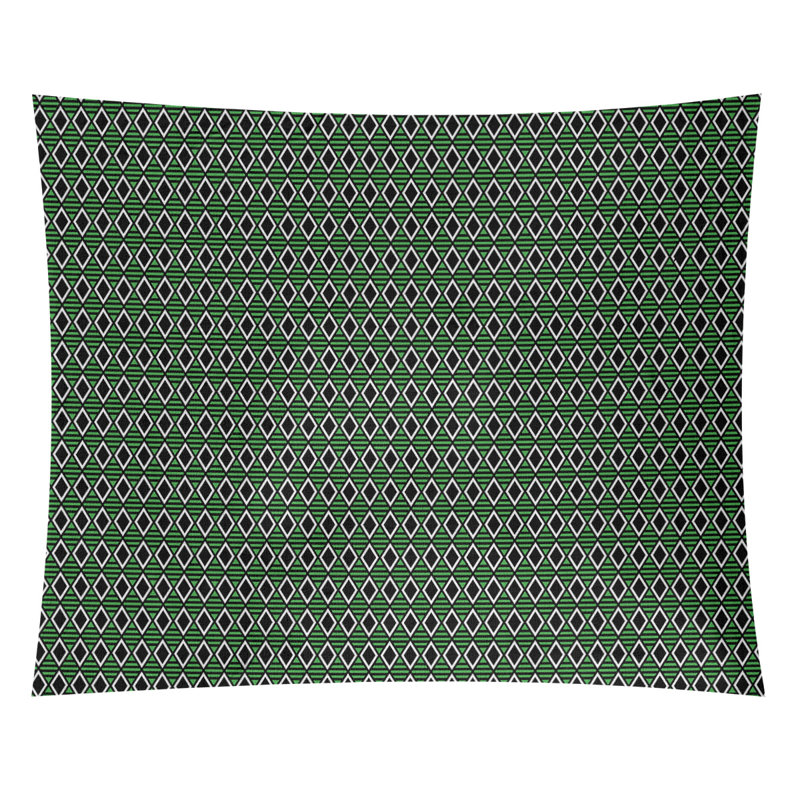Tapisserie katelyn elizabeth à carreaux géométriques Avicia, Intérieur / extérieur, H 51,5 po x l 60,5 po