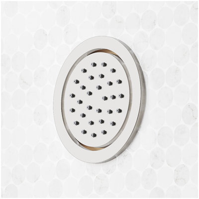 Vassor Thermostatic Shower System With 3 Body Sprays, Slide Bar and Hand Shower - Brushed Gold
