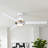 60" Propeller Dimmable LED Ceiling Fan with 3CCT LED Lights and Remote Control-507530383