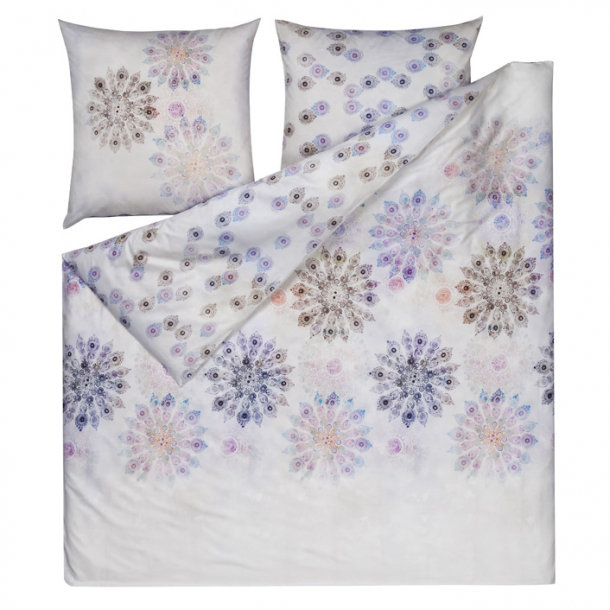 White/Blue/Purple, 240 x 220 cm - 2 Pillowcases (80 x 80 cm)