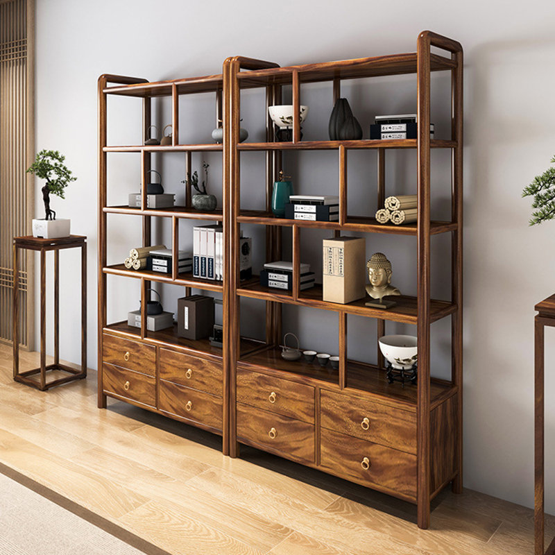 Nouvelle bibliothèque de style minimaliste chinois, 2